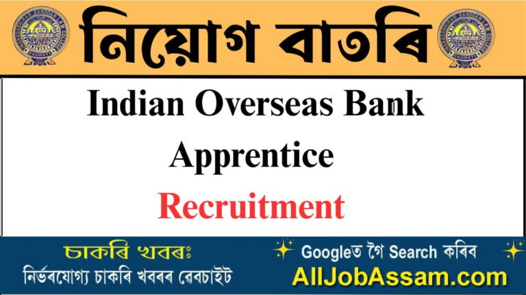 Indian Overseas Bank Apprentice Recruitment 2026