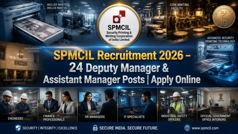 SPMCIL Recruitment 2026 Assistant Manager and Deputy Manager Vacancy